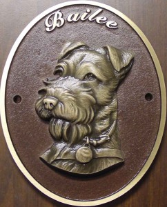 dog memorial plaque