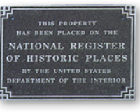 Aluminum National Register Plaque