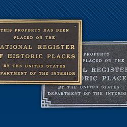 National Register Standard Plaques