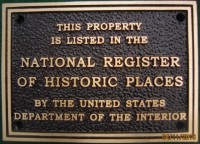 Bronze National Register Plaque