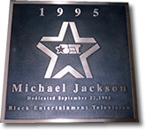 Michael Jackson custom bronze plaque