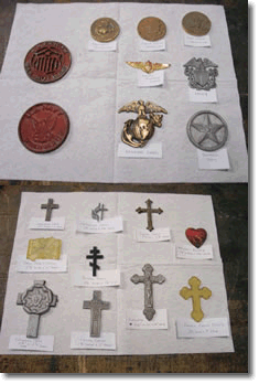 religious cemetery marker emblems