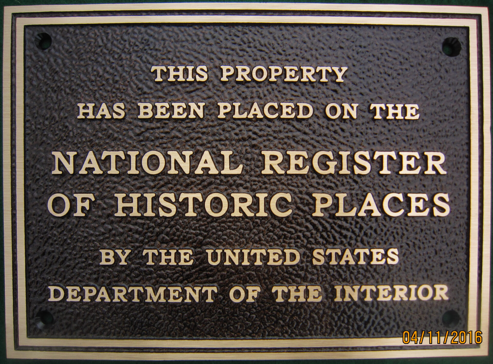 National Register Plaques Historic Places Erie Landmark