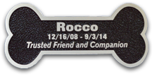 aluminum dog plaque