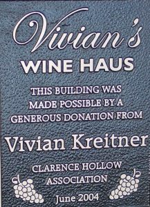 Wine Haus business plaque