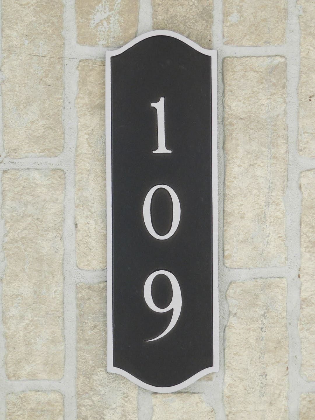 aluminum home numbers plaque