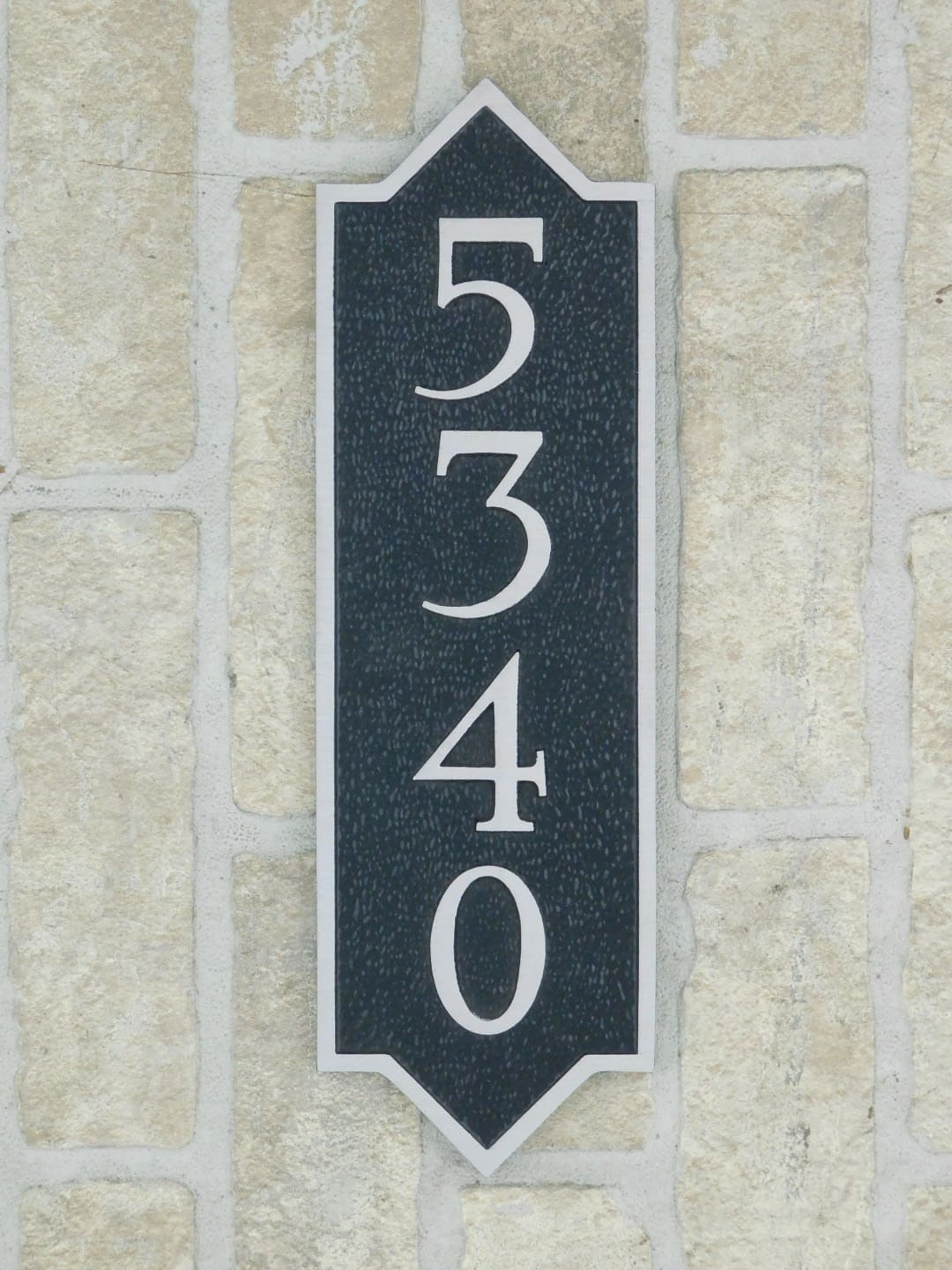 aluminum house plaque with address