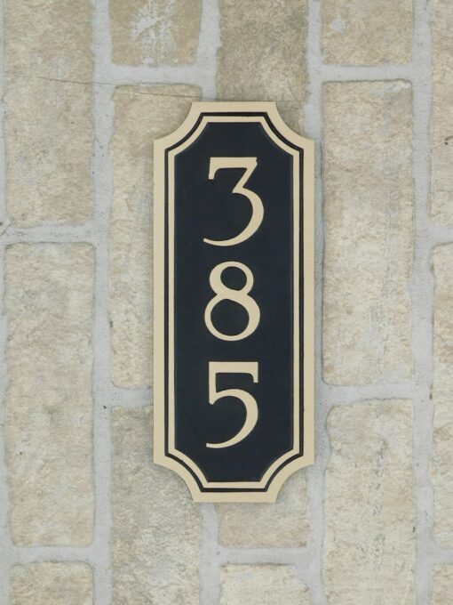 bronze address number plaque