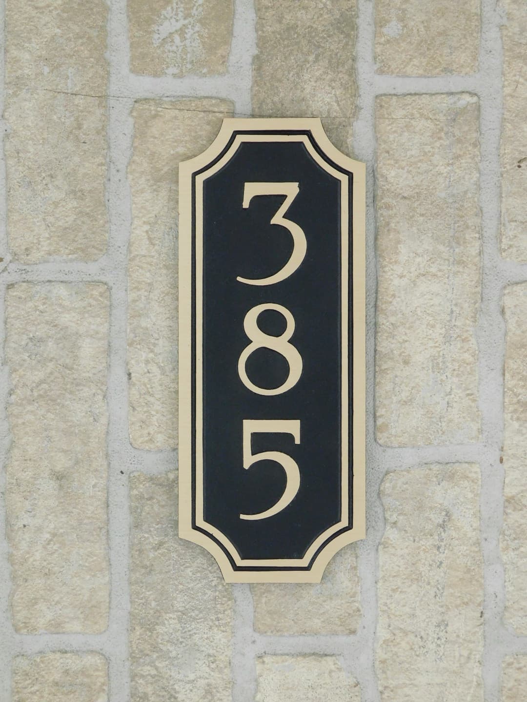 bronze address number plaque