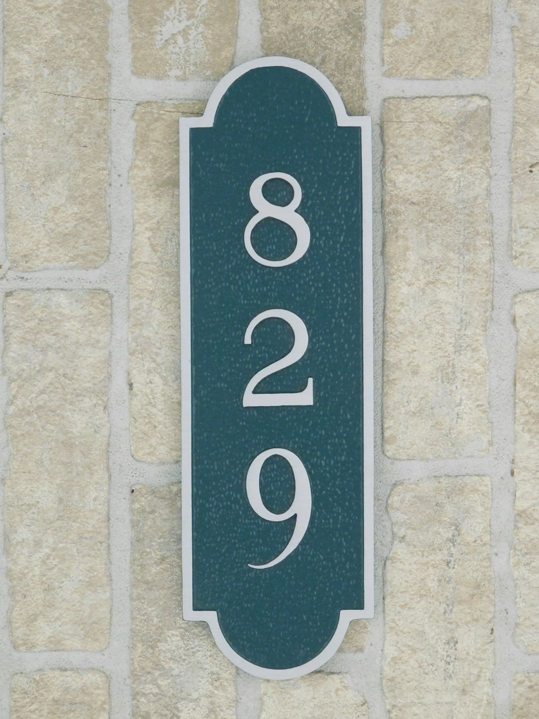 cast aluminum house plaque