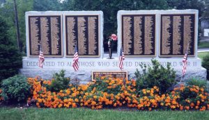 bronze war memorial plaque