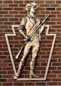 Soldier bas relief plaque