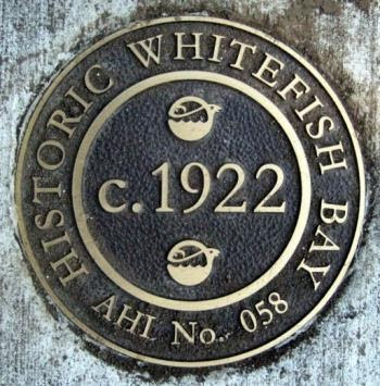 whitefish bay historic district plaque