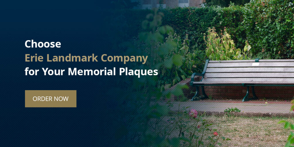 Choose Erie Landmark Company for Your Memorial Plaques